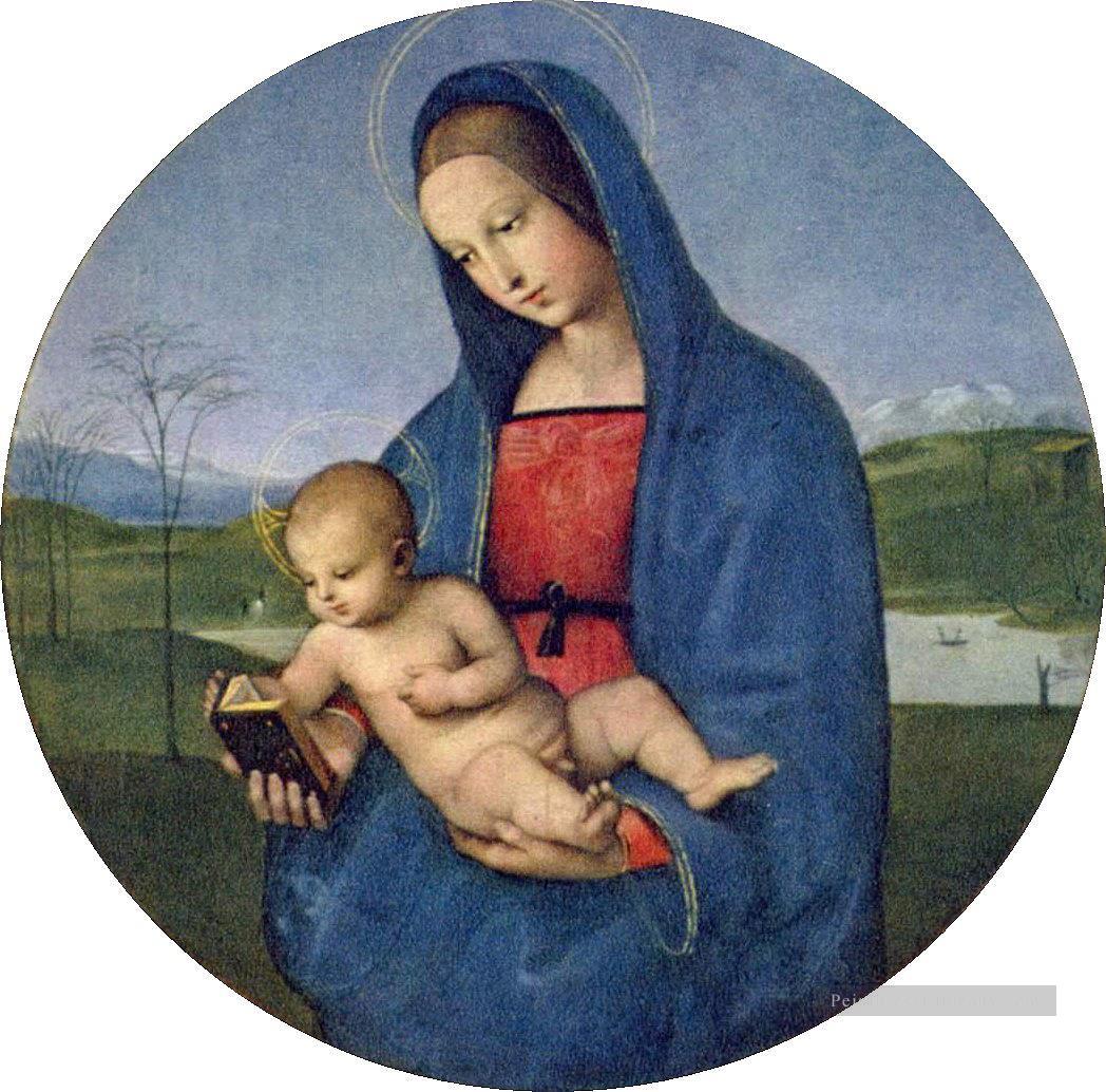 Madone au livre Connestabile Madonna Renaissance Raphaël Peintures à l'huile
